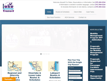 Tablet Screenshot of laketransit.org